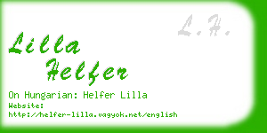 lilla helfer business card